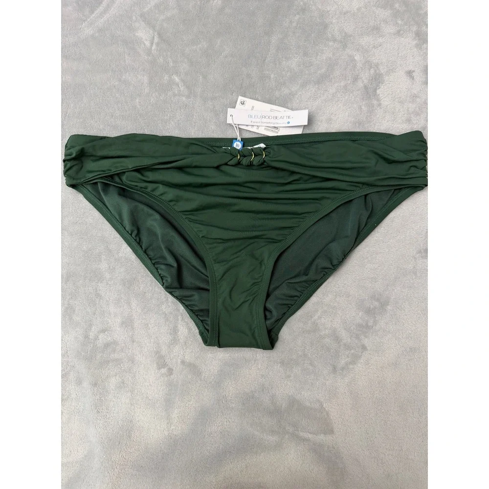 NWT Bleu by Rod Beattie Women's Ring Master Hipster Bikini Bottoms 14 $59